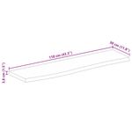 Casa si Gradina - Mobilier - Feronerie si accesorii mobila - Blat de masa contur organic 110x30x3,8 cm lemn masiv de mango, natural - Infinity.ro