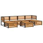 Casa si Gradina - Gradina si terasa - Mobilier exterior - Seturi mobila gradina - Set canapele gradina cu perne, 7 piese, lemn masiv acacia - Infinity.ro