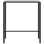 Casa si Gradina - Gradina si terasa - Mobilier exterior - Mese gradina - Masa de bar, negru, 100x50x110 cm, otel vopsit electrostatic - Infinity.ro