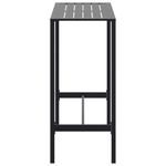 Casa si Gradina - Gradina si terasa - Mobilier exterior - Mese gradina - Masa de bar, negru, 100x50x110 cm, otel vopsit electrostatic - Infinity.ro