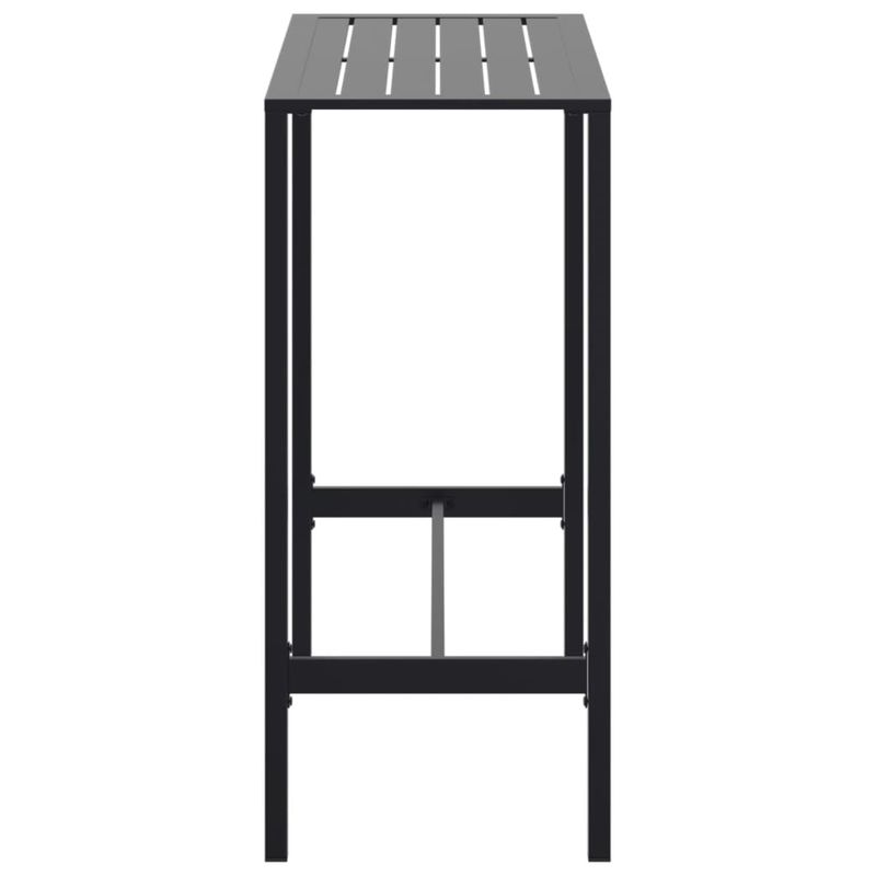 Casa si Gradina - Gradina si terasa - Mobilier exterior - Mese gradina - Masa de bar, negru, 100x50x110 cm, otel vopsit electrostatic - Infinity.ro