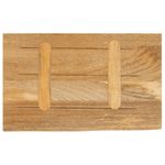 Casa si Gradina - Mobilier - Feronerie si accesorii mobila - Blat de masa contur organic 40x30x3,8 cm lemn masiv de mango, natural - Infinity.ro