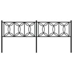 Casa si Gradina - Mobilier - Paturi si accesorii - Accesorii paturi - Tablie de pat metalica, negru, 193 cm - Infinity.ro