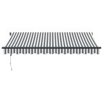 Casa si Gradina - Gradina si terasa - Umbrele si pavilioane - Umbrele - Copertina retractabila automat LED-uri antracit/alb 350x250 cm - Infinity.ro
