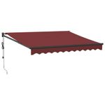Casa si Gradina - Gradina si terasa - Umbrele si pavilioane - Umbrele - Copertina retractabila automat, visiniu, 300x250 cm - Infinity.ro