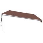 Casa si Gradina - Gradina si terasa - Umbrele si pavilioane - Umbrele - Copertina retractabila automat, maro, 600x300 cm - Infinity.ro