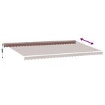 Casa si Gradina - Gradina si terasa - Umbrele si pavilioane - Umbrele - Copertina retractabila automat, maro, 600x300 cm - Infinity.ro