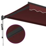 Casa si Gradina - Gradina si terasa - Umbrele si pavilioane - Umbrele - Copertina retractabila automat, visiniu, 300x250 cm - Infinity.ro