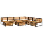 Casa si Gradina - Gradina si terasa - Mobilier exterior - Seturi mobila gradina - Set de canapele de gradina cu perne, 9 piese, lemn masiv acacia - Infinity.ro
