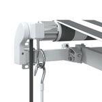 Casa si Gradina - Gradina si terasa - Umbrele si pavilioane - Umbrele - Copertina retractabila automat cu LED, antracit/alb, 400x350 cm - Infinity.ro