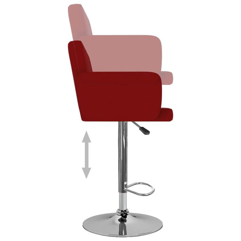 Casa si Gradina - Mobilier - Scaune si fotolii - Scaune - Scaune de bar, 2 buc., rosu vin, piele ecologica - Infinity.ro