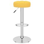 Casa si Gradina - Mobilier - Scaune si fotolii - Scaune - Scaune de bar, 2 buc., galben mustar, material textil - Infinity.ro