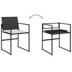 Casa si Gradina - Gradina si terasa - Mobilier exterior - Seturi mobila gradina - Set mobilier de gradina cu perne, 15 piese, negru, poliratan - Infinity.ro