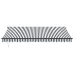 Casa si Gradina - Gradina si terasa - Umbrele si pavilioane - Umbrele - Copertina retractabila automat, antracit/alb, 450x350 cm - Infinity.ro