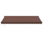 Casa si Gradina - Gradina si terasa - Umbrele si pavilioane - Umbrele - Copertina retractabila automat cu LED-uri, maro, 500x300 cm - Infinity.ro