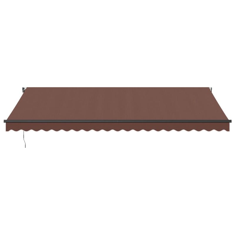 Casa si Gradina - Gradina si terasa - Umbrele si pavilioane - Umbrele - Copertina retractabila automat cu LED-uri, maro, 500x300 cm - Infinity.ro