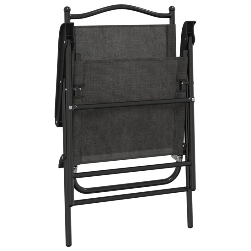 Casa si Gradina - Gradina si terasa - Mobilier exterior - Scaune si sezlonguri gradina - Scaune pliante de gradina, 4 buc., gri melange, otel/textilene - Infinity.ro