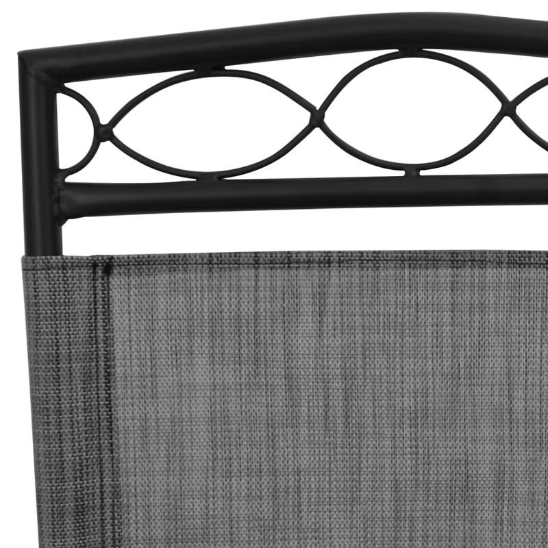 Casa si Gradina - Gradina si terasa - Mobilier exterior - Scaune si sezlonguri gradina - Scaune pliante de gradina, 4 buc., gri melange, otel/textilene - Infinity.ro