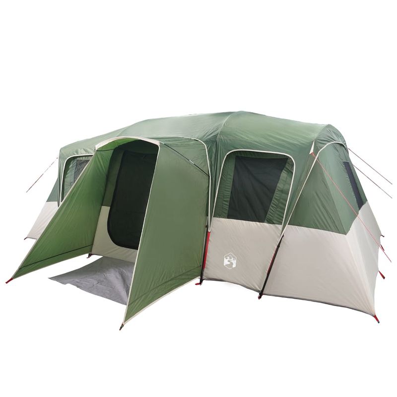 Sport si Outdoor - Camping - Corturi camping - Cort de familie tunel, 16 persoane, verde, impermeabil - Infinity.ro