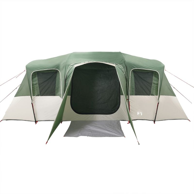 Sport si Outdoor - Camping - Corturi camping - Cort de familie tunel, 16 persoane, verde, impermeabil - Infinity.ro