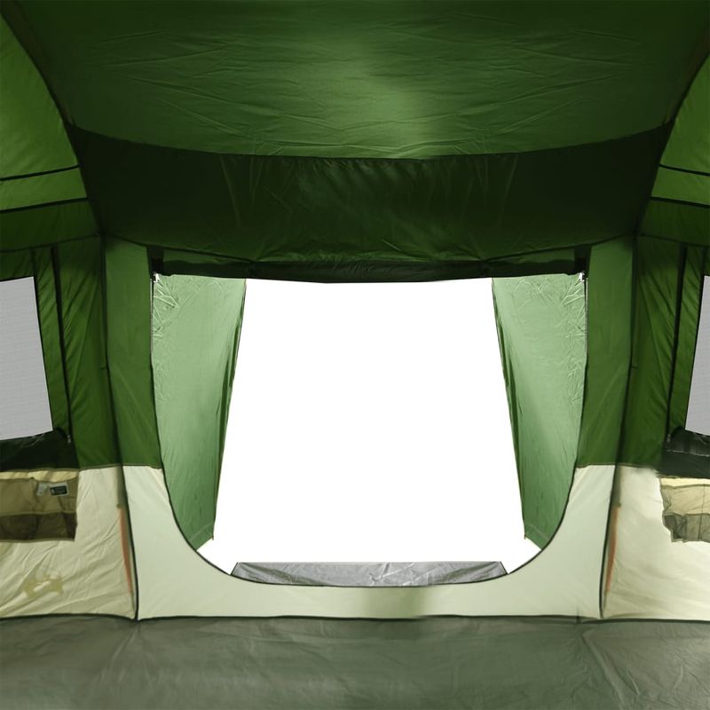 Sport si Outdoor - Camping - Corturi camping - Cort de familie tunel, 16 persoane, verde, impermeabil - Infinity.ro