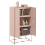 Casa si Gradina - Mobilier - Comode si corpuri - Corpuri bucatarie - Dulap inalt, roz, 68,5x38,5x123,5 cm, otel - Infinity.ro