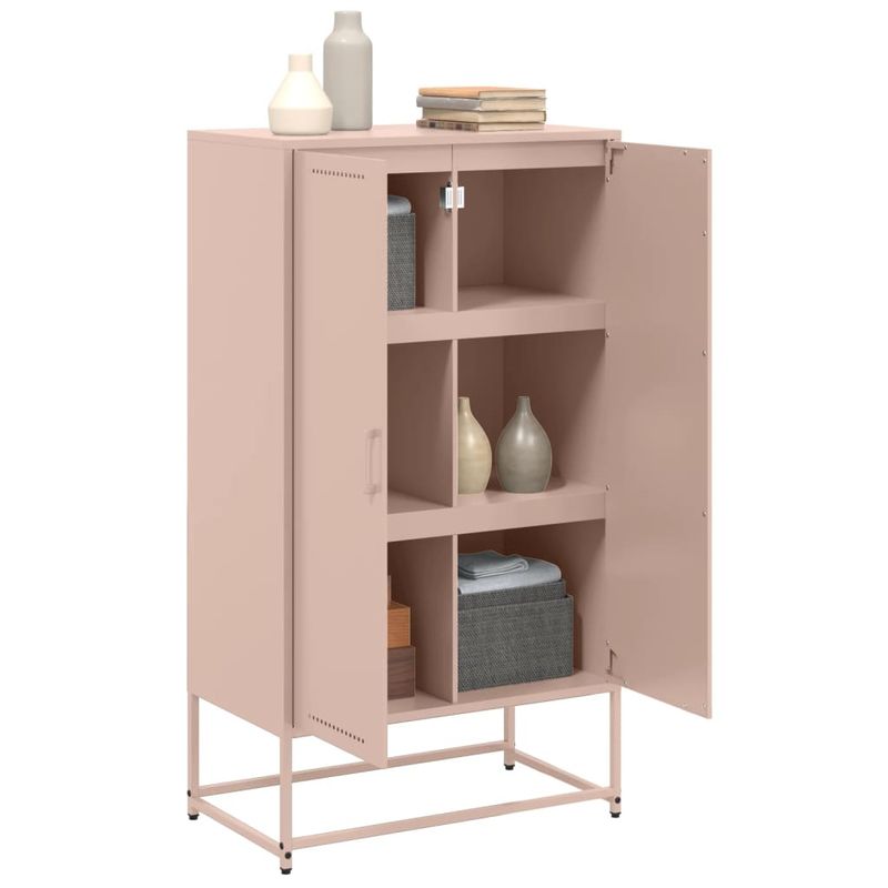 Casa si Gradina - Mobilier - Comode si corpuri - Corpuri bucatarie - Dulap inalt, roz, 68,5x38,5x123,5 cm, otel - Infinity.ro