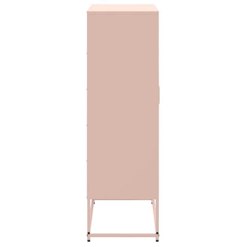 Casa si Gradina - Mobilier - Comode si corpuri - Corpuri bucatarie - Dulap inalt, roz, 68,5x38,5x123,5 cm, otel - Infinity.ro
