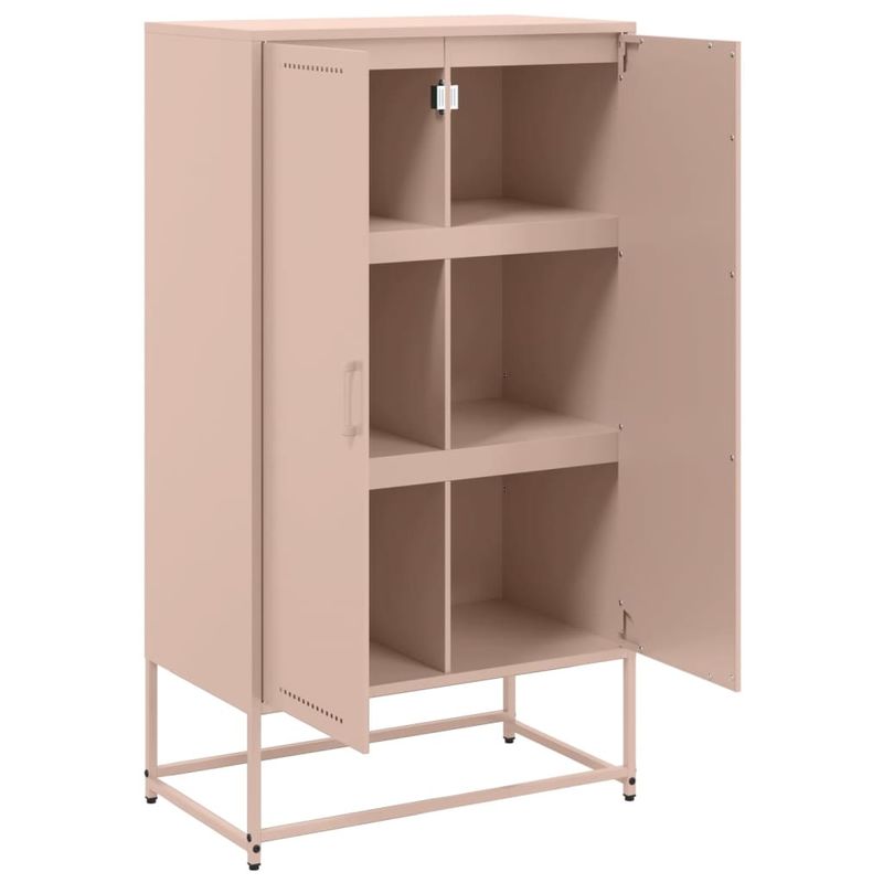 Casa si Gradina - Mobilier - Comode si corpuri - Corpuri bucatarie - Dulap inalt, roz, 68,5x38,5x123,5 cm, otel - Infinity.ro