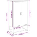 Casa si Gradina - Mobilier - Comode si corpuri - Corpuri bucatarie - Dulap inalt, roz, 68,5x38,5x123,5 cm, otel - Infinity.ro