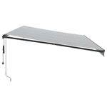 Casa si Gradina - Gradina si terasa - Umbrele si pavilioane - Pavilioane - Copertina retractabila automat LED-uri antracit/alb 600x350 cm - Infinity.ro