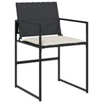 Casa si Gradina - Gradina si terasa - Mobilier exterior - Seturi mobila gradina - Set mobilier de gradina cu perne, 17 piese, negru, poliratan - Infinity.ro