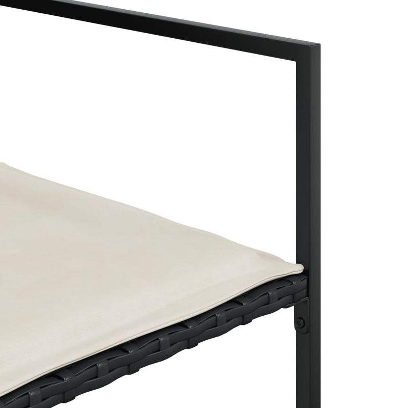 Casa si Gradina - Gradina si terasa - Mobilier exterior - Seturi mobila gradina - Set mobilier de gradina cu perne, 17 piese, negru, poliratan - Infinity.ro