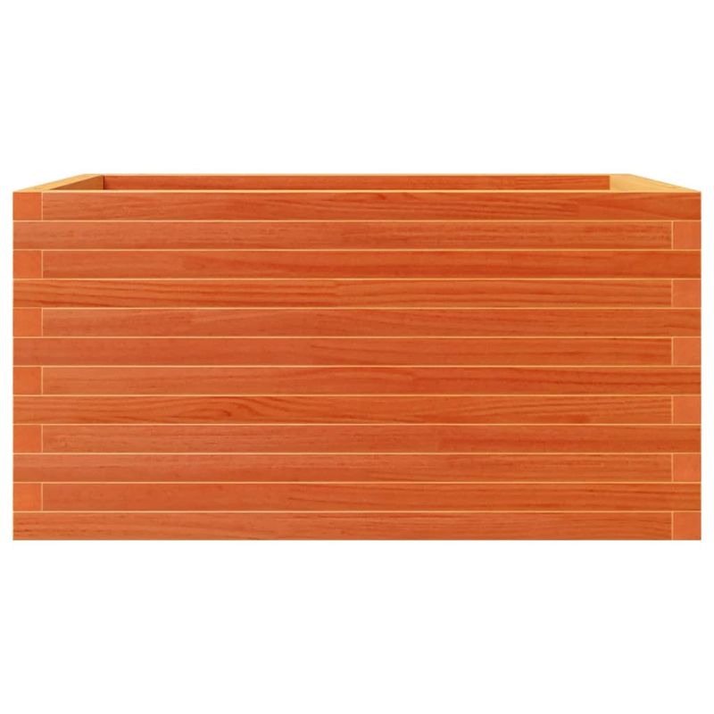 Casa si Gradina - Gradinarit si plante - Plante si ghivece - Ghivece si suporturi - Jardiniera de gradina, maro ceruit, 90x60x46 cm, lemn masiv pin - Infinity.ro