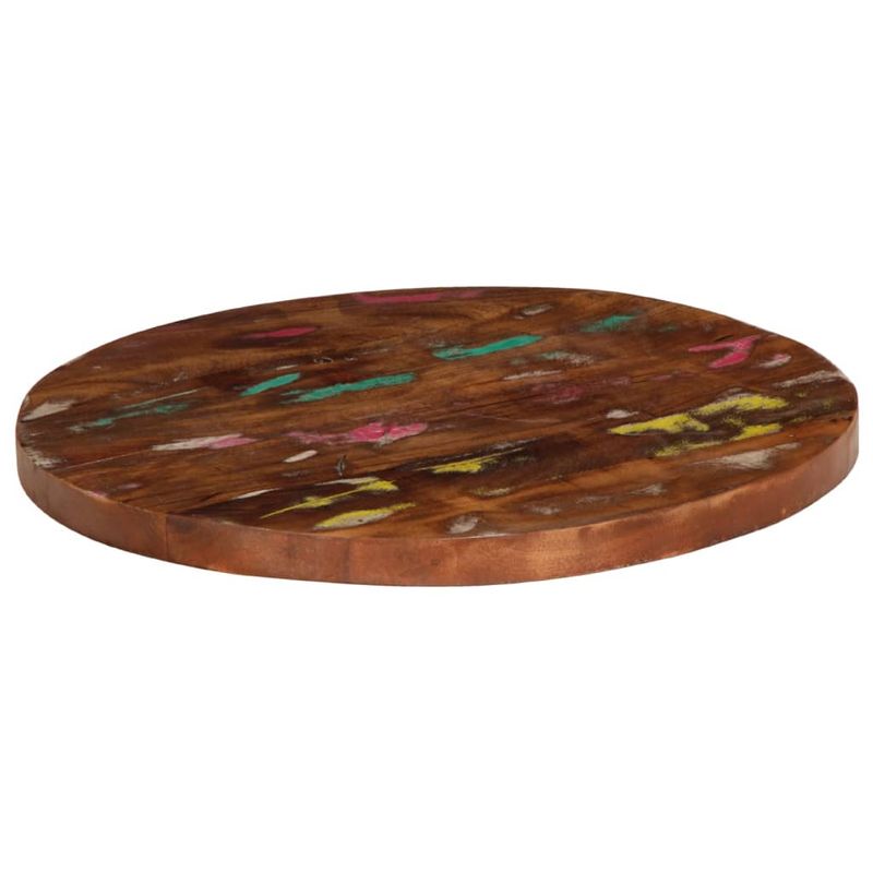 Casa si Gradina - Mobilier - Feronerie si accesorii mobila - Blat de masa rotund, diametru 90x2,5 cm, lemn masiv reciclat (natural) - Infinity.ro
