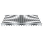 Casa si Gradina - Gradina si terasa - Umbrele si pavilioane - Pavilioane - Copertina retractabila manual cu LED, antracit/alb, 400x300 cm - Infinity.ro