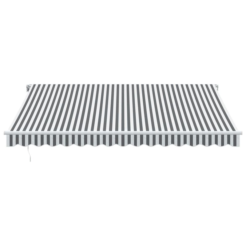 Casa si Gradina - Gradina si terasa - Umbrele si pavilioane - Pavilioane - Copertina retractabila manual cu LED, antracit/alb, 400x300 cm - Infinity.ro