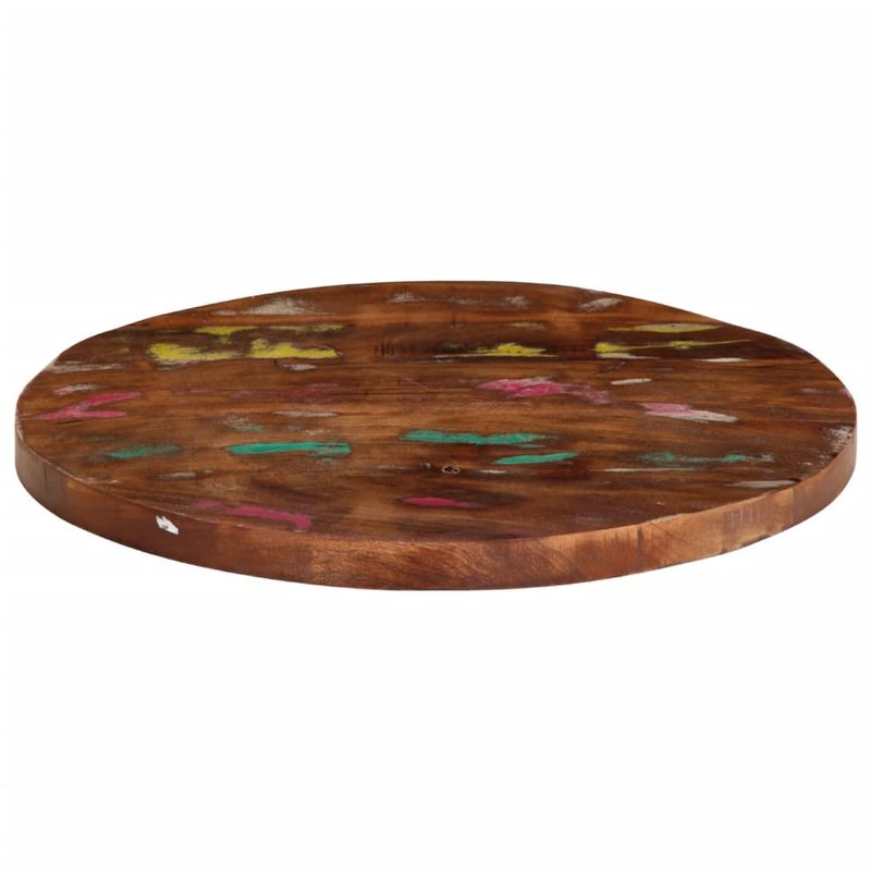 Casa si Gradina - Mobilier - Feronerie si accesorii mobila - Blat de masa rotund, diametru 90x2,5 cm, lemn masiv reciclat (natural) - Infinity.ro