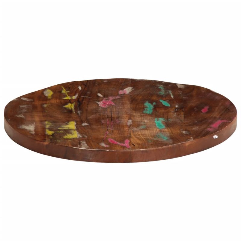 Casa si Gradina - Mobilier - Feronerie si accesorii mobila - Blat de masa rotund, diametru 90x2,5 cm, lemn masiv reciclat (natural) - Infinity.ro