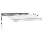 Casa si Gradina - Gradina si terasa - Umbrele si pavilioane - Pavilioane - Copertina retractabila automat, antracit/alb, 300x250 cm - Infinity.ro