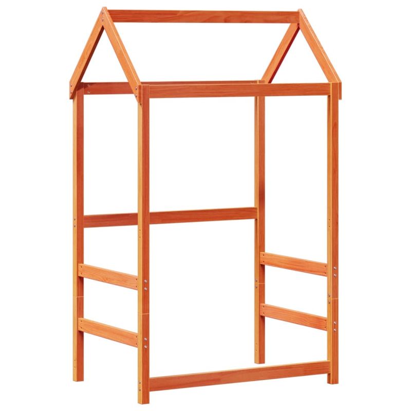 Casa si Gradina - Mobilier - Paturi si accesorii - Paturi - Pat de zi cu acoperis maro ceruit 90x200cm lemn masiv pin - Infinity.ro