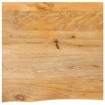 Casa si Gradina - Mobilier - Feronerie si accesorii mobila - Blat de masa contur organic 40x40x3,8 cm lemn masiv de mango, natural - Infinity.ro
