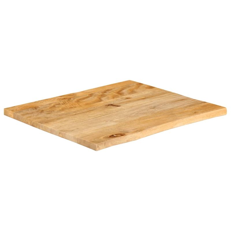 Casa si Gradina - Mobilier - Feronerie si accesorii mobila - Blat de masa contur organic 40x40x3,8 cm lemn masiv de mango, natural - Infinity.ro