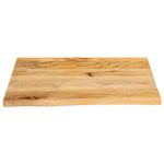 Casa si Gradina - Mobilier - Feronerie si accesorii mobila - Blat de masa contur organic 40x40x3,8 cm lemn masiv de mango, natural - Infinity.ro