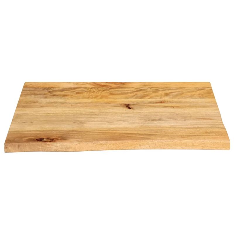 Casa si Gradina - Mobilier - Feronerie si accesorii mobila - Blat de masa contur organic 40x40x3,8 cm lemn masiv de mango, natural - Infinity.ro
