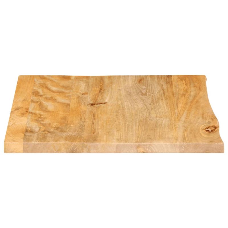 Casa si Gradina - Mobilier - Feronerie si accesorii mobila - Blat de masa contur organic 40x40x3,8 cm lemn masiv de mango, natural - Infinity.ro