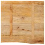 Casa si Gradina - Mobilier - Feronerie si accesorii mobila - Blat de masa contur organic 40x40x3,8 cm lemn masiv de mango, natural - Infinity.ro