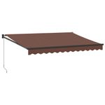 Casa si Gradina - Gradina si terasa - Umbrele si pavilioane - Umbrele - Copertina retractabila manual, maro, 350x250 cm - Infinity.ro