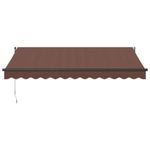 Casa si Gradina - Gradina si terasa - Umbrele si pavilioane - Umbrele - Copertina retractabila manual, maro, 350x250 cm - Infinity.ro