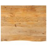 Casa si Gradina - Mobilier - Feronerie si accesorii mobila - Blat de masa contur organic 100x80x3,8 cm lemn masiv de mango, natural - Infinity.ro